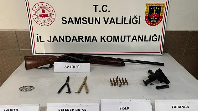 Samsun'da silah kaçakçılığı operasyonu