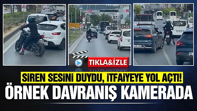 Samsun'da sireni duyunca hemen harekete geçti! O anlar kamerada