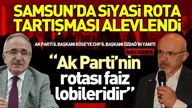 Samsun'da siyasi rota tartışması alevlendi Başkan Özdağ 'Ak Parti'nin rotası faiz lobileridir'