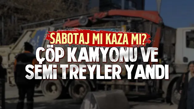 Samsun'da Terme Belediyesi'nin araçları yandı