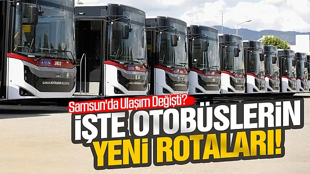 Samsun'da toplu taşımada yeni dönem