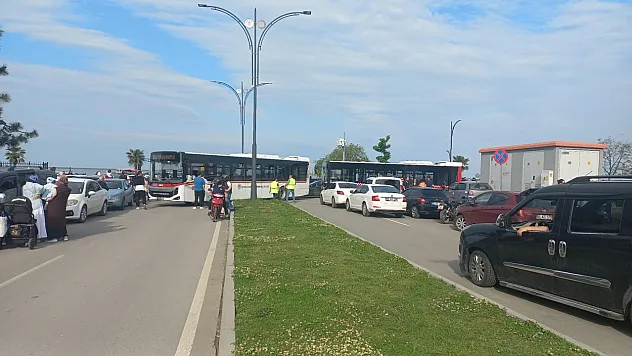 Samsun'da trafiği kilitleyen 'Park' tepki çekti