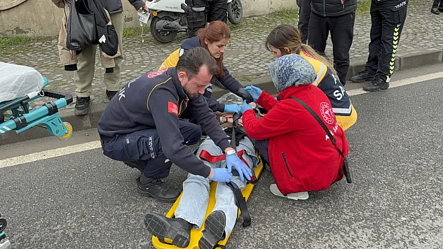 Samsun'da trafik kazası: Genç kadın yaralandı