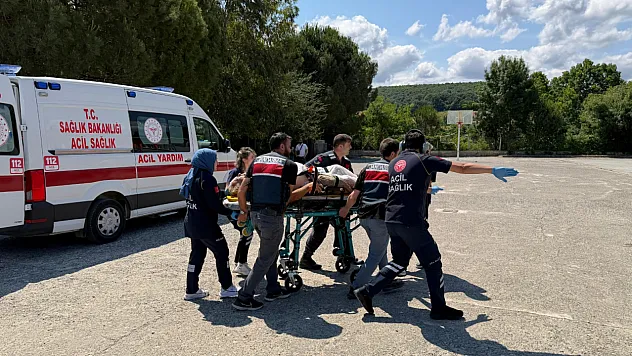 Samsun'da traktör dereye devrildi 1 ağır yaralı