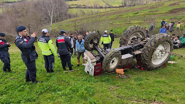 Samsun'da traktör faciası: 1 ölü, 1 yaralı