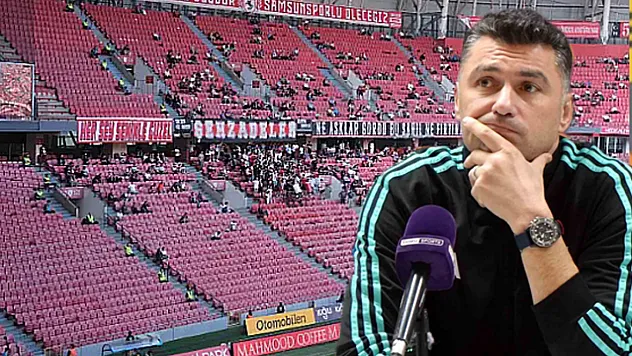 Samsun'da tribünler boş kaldı, Burak Yılmaz'da şaştı!