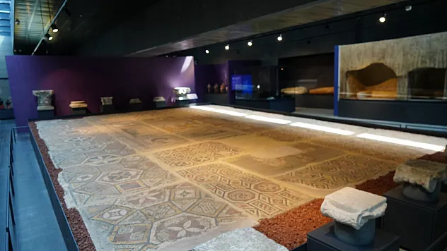 Samsun'da Truva efsanesi! 56 metrekarelik dev Amisos Mozaiği görenleri büyülüyor