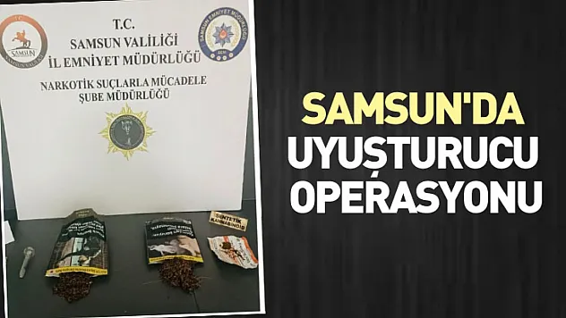 Samsun'da uyuşturucu operasyonu