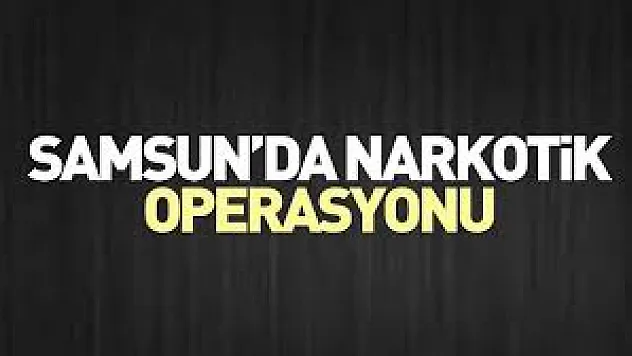 Samsun'da uyuşturucu operasyonu düzenlendi