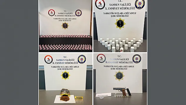 5 bin 192 hapla yakalandılar! Samsun'da uyuşturucu şebekesine darbe!