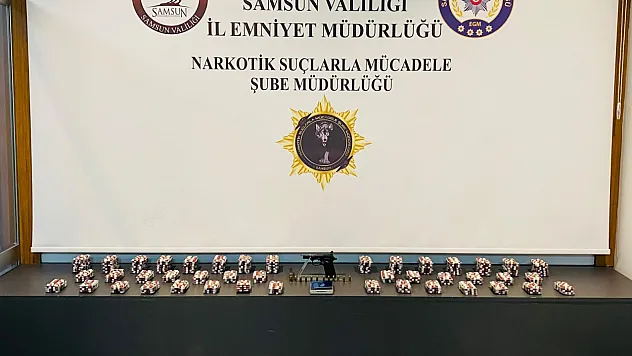 Samsun'da uyuşturucu operasyonu: 18 bin 452 hap ele geçirildi