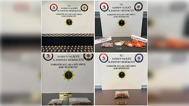 Samsun'da uyuşturucu operasyonu: 11 şüpheli gözaltında