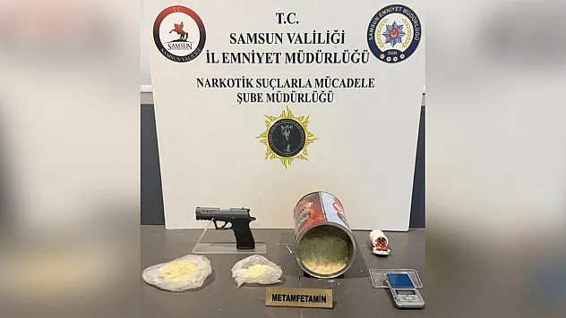 Samsun'da uyuşturucu operasyonu: 760 gram metamfetamin ele geçirildi