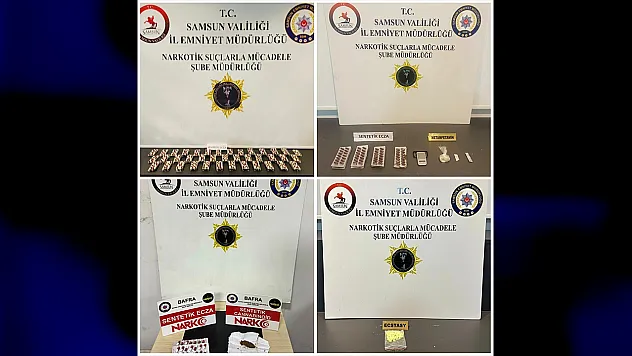 Samsun'da uyuşturucuya geçit yok.. 7 şahıs gözaltına alındı!