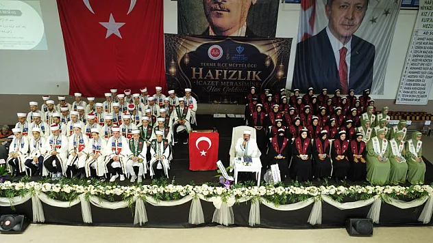 Samsun'da yeni hafızların heyecanı