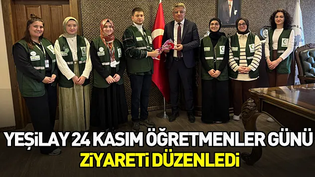Samsun'da Yeşilay 24 Kasım Öğretmenler Günü ziyareti düzenledi