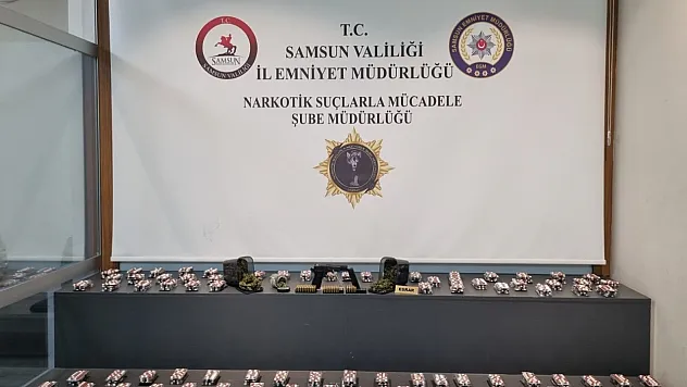Samsun'da yüklü miktarda uyuşturucu ele geçirildi