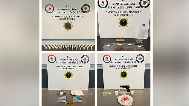 Samsun'da zehir tacirleri yakayı ele verdi