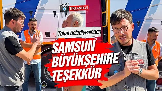 Samsun'dan Tokat'a kanalizasyon desteği