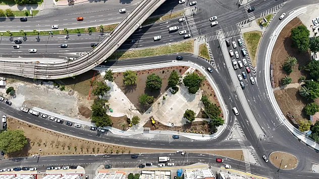 Samsun Gençlik Parkı Kavşağı yenilendi