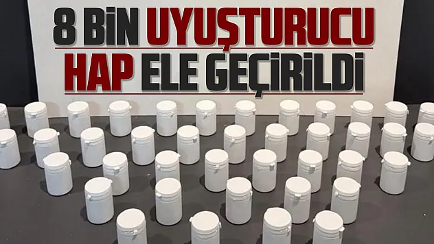 Samsun İlkadım'da uyuşturucu operasyonu 8 bin sentetik ecza ele geçirildi