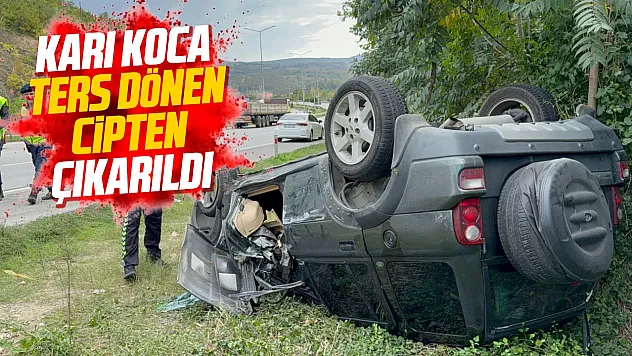 Samsun Kavak'ta cip takla attı