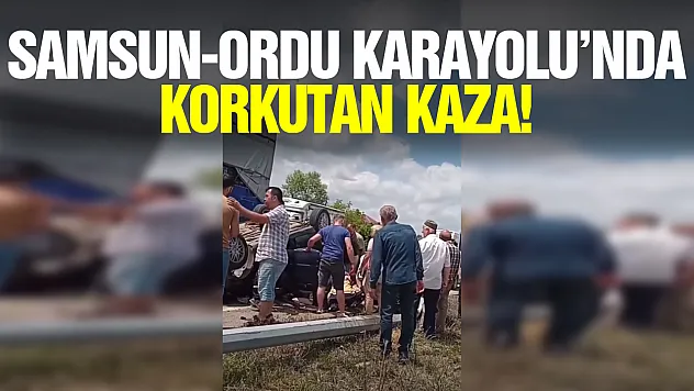 Samsun-Ordu Karayolu'nda Trafik Kazası