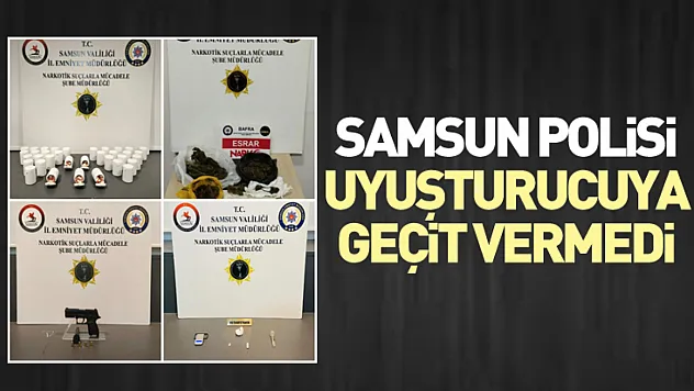 Samsun Polisi Uyuşturucuya Geçit Vermedi