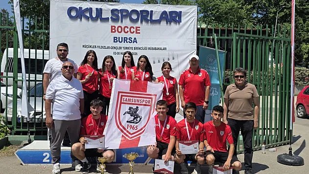 Samsun'un bocce'de üst üste ikinci Türkiye şampiyonluğu sevinci