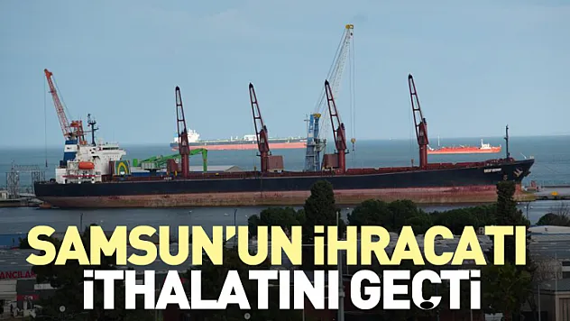 Samsun'un ihracatı ithalatını geçti