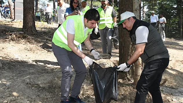Samsun'un o ilçesinde doğa temizliği yapıldı