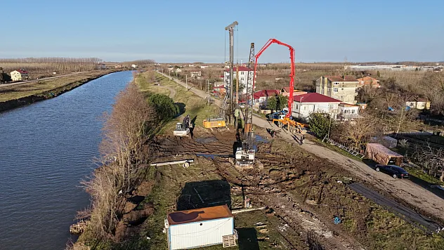 Samsun'un Terme ilçesinde köprü çalışması başladı
