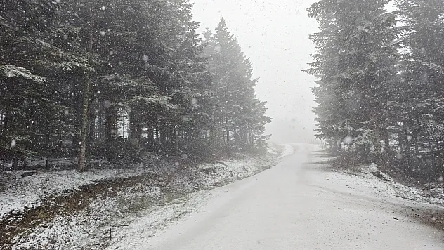 Samsun ve Amasya'da Nisan sürprizi: Kar yağdı
