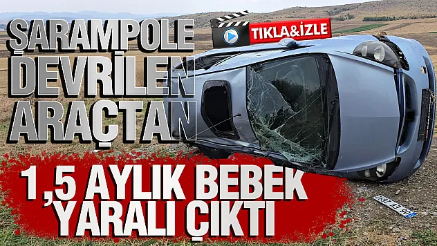 Samsun Vezirköprü'de otomobil şarampole devrildi 3 kişi yaralandı