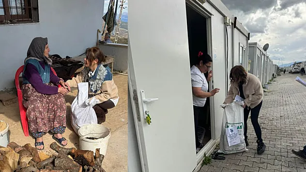 Samsunlu dernekten Hatay'da 350 aileye gıda yardımı
