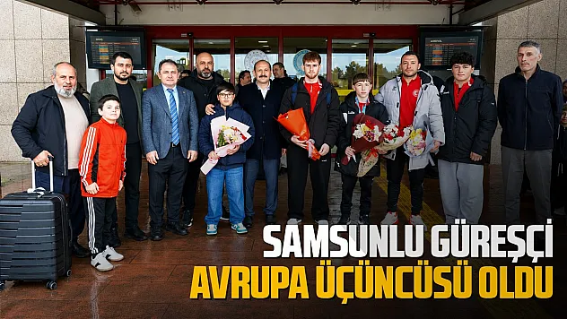 Samsunlu güreşçiler Avrupa'dan derece ile döndüler
