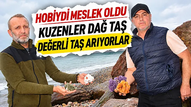 Samsunlu kuzenler hobilerini mesleğe dönüştürdü dağ taş gezip değerli taş arıyorlar