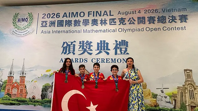 Samsunlu öğrenciler Asya Uluslararası Matematik Olimpiyatı'ndan 4 madalyayla döndü