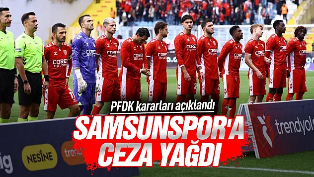 Samsunspor'a para ve blokaj cezası