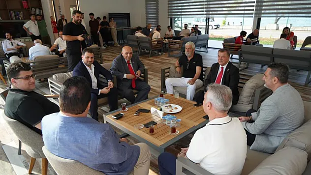 Samsunspor'da bayramlaşma töreni