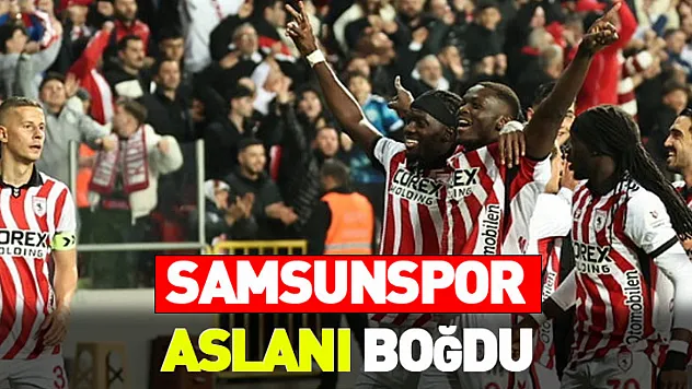 Samsunspor, Galatasaray'ı darmadağın etti