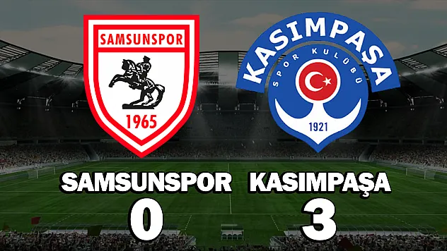 Samsunspor İstanbul'dan 3-0 mağlup ayrıldı
