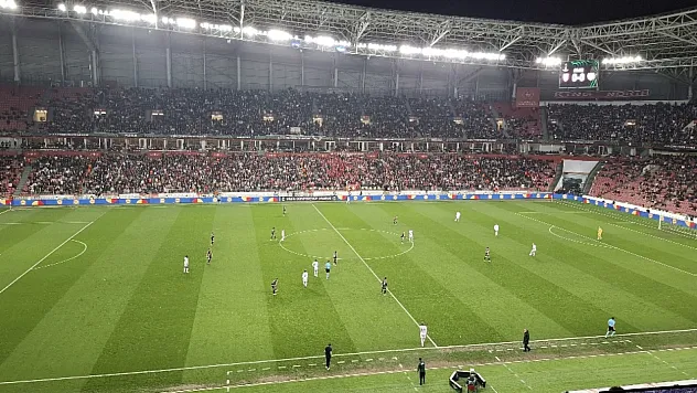 Samsunspor-Rayo Vallecano maçında goller peş peşe geldi