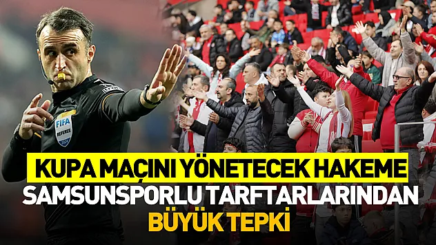 Samsunspor taraftarlarından hakem atamasına tepki