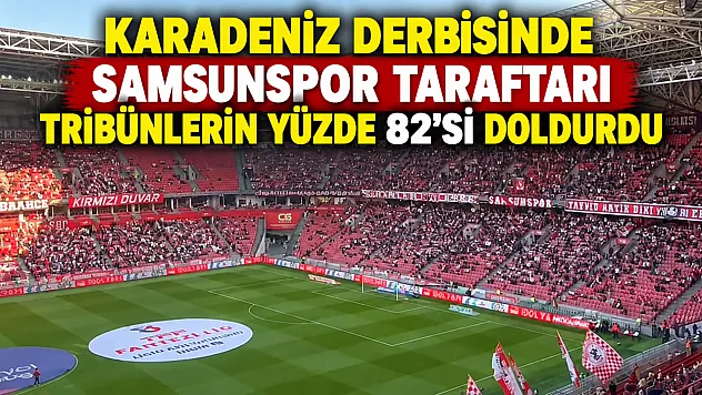 Samsunspor Trabzonspor derbisinde tribünler doldu