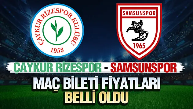 Samsunspor'un Rize deplasmanı biletleri satışa çıktı!
