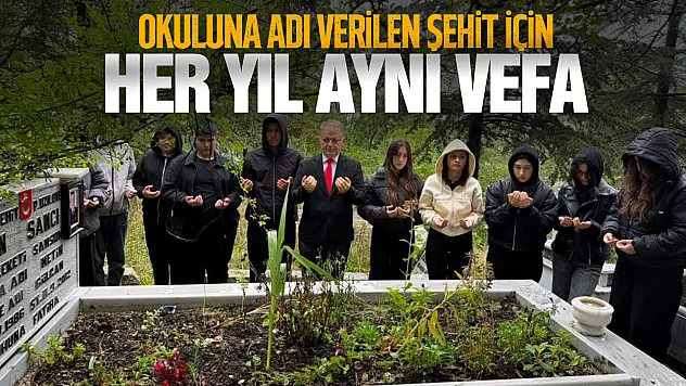 Şehit Ersan Sancı, şehadet yıl dönümünde kabri başında anıldı