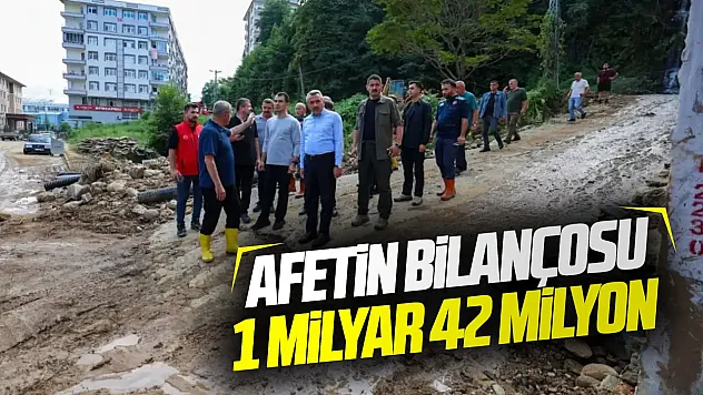 Sel ve heyelanın bilançosu açıklandı toplam hasar 1 milyar 42 milyon lira
