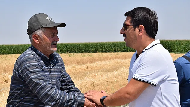 Sezonun son buğday hasadı yapıldı