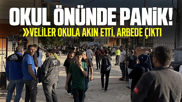 Silah ihbarı sonrası veliler okula akın etti, arbede çıktı